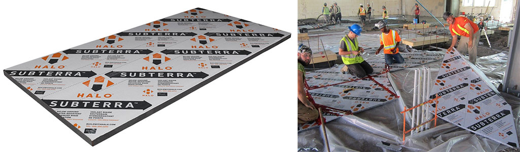 Halo® Subterra® product pic and workers using Halo® Subterra product at job site