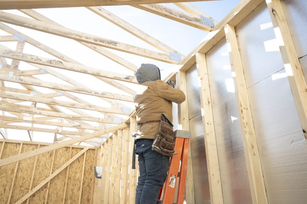 Attaching to the trusses